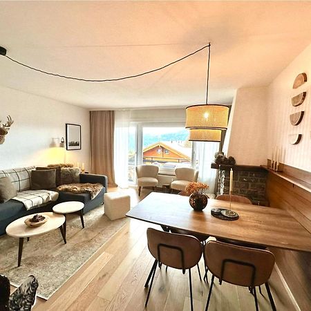 Window On Crans Montana, Appartement Avec Vue Sur Les Alpes Exterior photo
